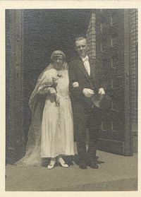 Hochzeit Luise und Artur Schr&ouml;dter 14 Mai 1932